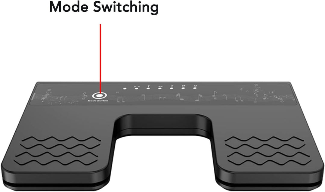 Kabelloses Seitenwender Pedal, Bluetooth Silent Fusspedal Seitenwender, Wiederaufladbarer Noten Seit