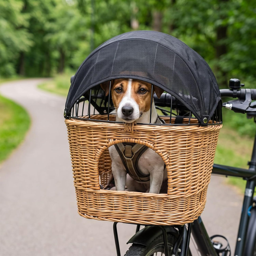 Sonnensegel für Hundefahrradkorb &amp; Einkaufskorb, Verstellbares Schutznetz für Hunde, Sonnenschutz fü