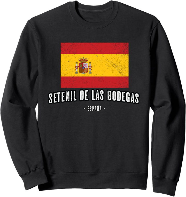Setenil de las Bodegas Spanien | ES Flagge Stadt - Bandera - Sweatshirt