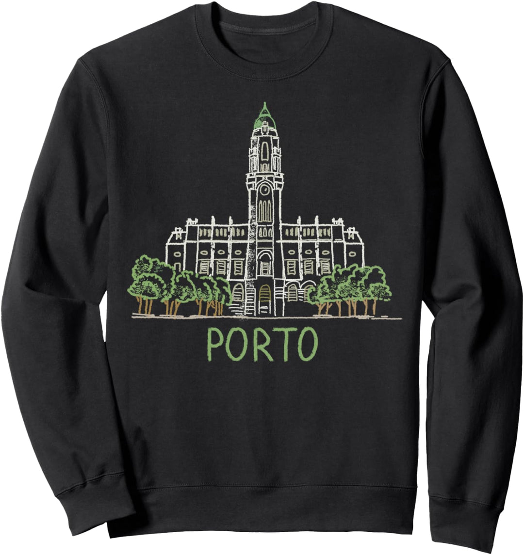 Porto Portugal Kunstgeschenk Männer Frauen Sweatshirt