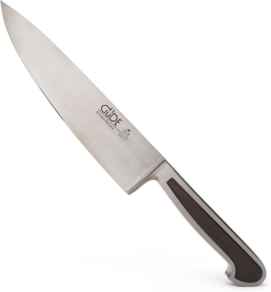 GÜDE Solingen - Kochmesser geschmiedet, 21 cm, Grenadill, DELTA, Küchenmesser, Handmade Germany, Bra
