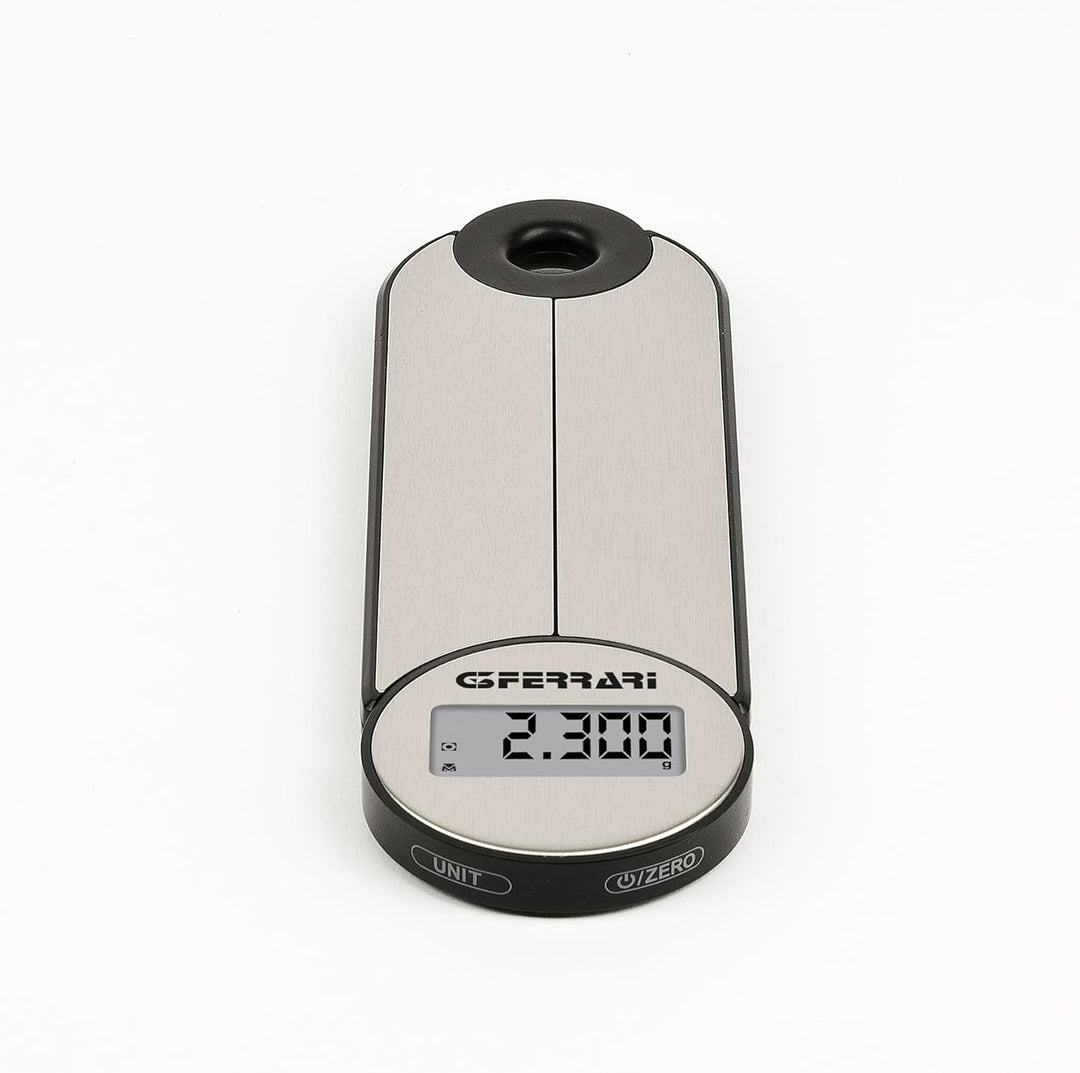 G3 Ferrari G20171 Vittoria Digitale Küchenwaage, Präzise Messung, INOX-Schale, Tara-Funktion, Faltba