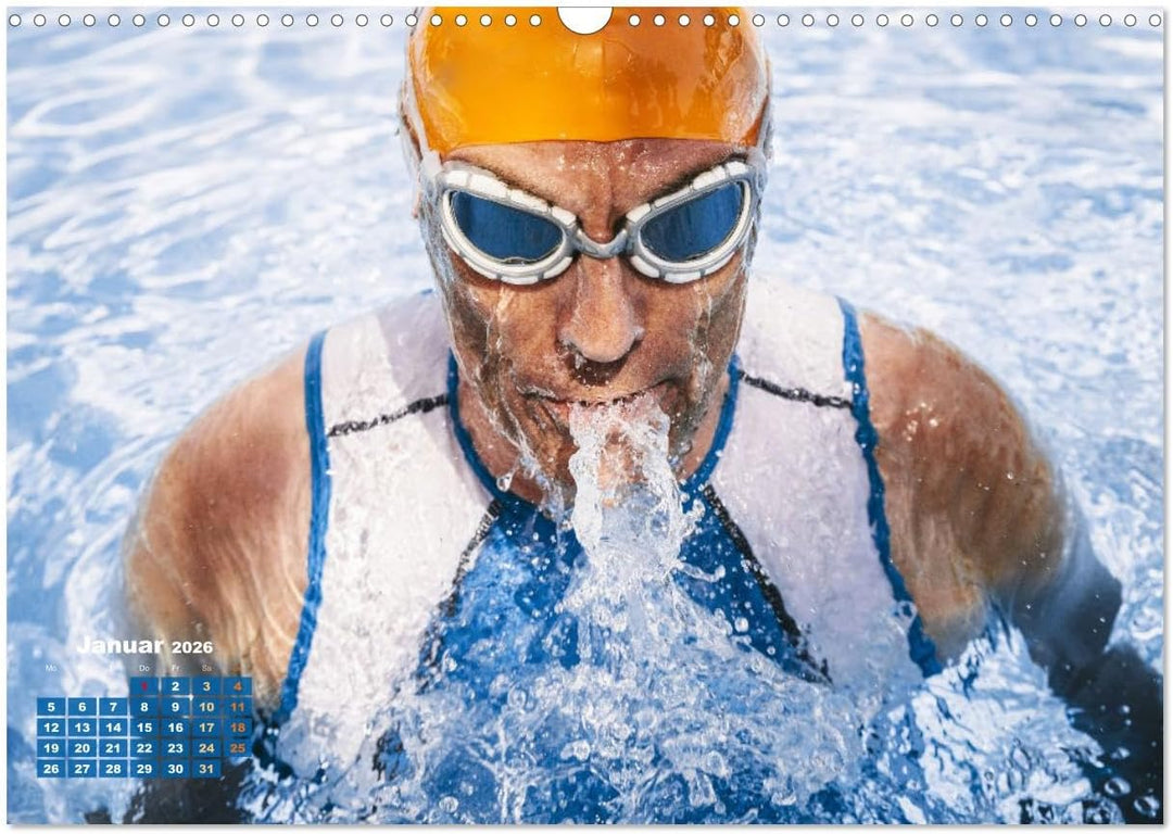 Triathlon: Mit Leidenschaft zur persönlichen Bestzeit (Wandkalender 2026 DIN A3 quer), CALVENDO Mona
