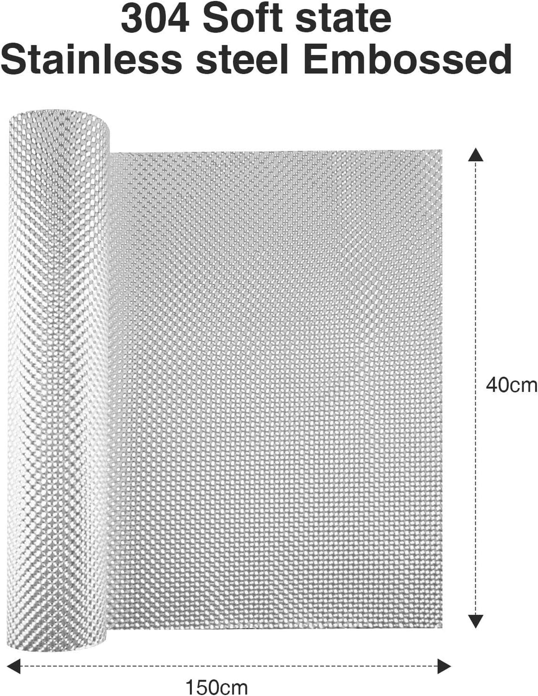 1 Rolle 40cm x 150cm Geprägt Hitzeschutzblech aus Aluminium, für Auspuff isolierung und Motor Wärmed