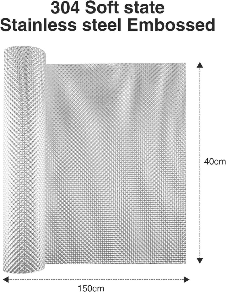 1 Rolle 40cm x 150cm Geprägt Hitzeschutzblech aus Aluminium, für Auspuff isolierung und Motor Wärmed
