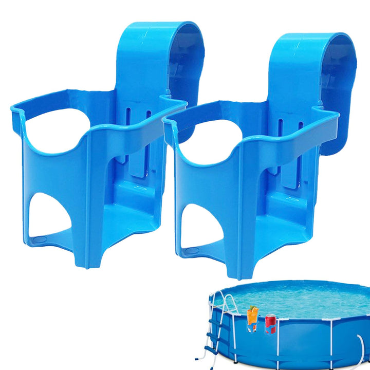 2 Stück Pool Getränkehalter | Wasserbecher Hängehalter | Whirlpools Getränkehalter aus Kunststoff |