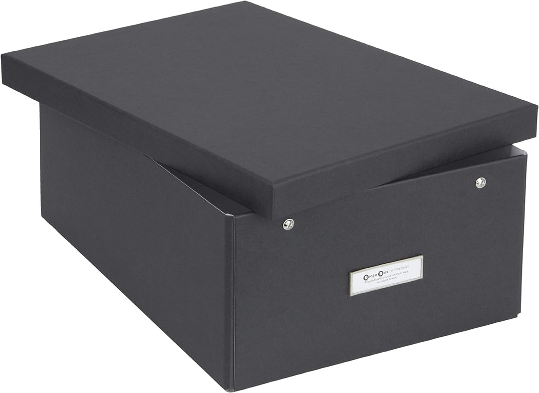 Bigso Box of Sweden Katia Faltbare Aufbewahrungsbox mit Etikettenrahmen zur einfachen Identifizierun