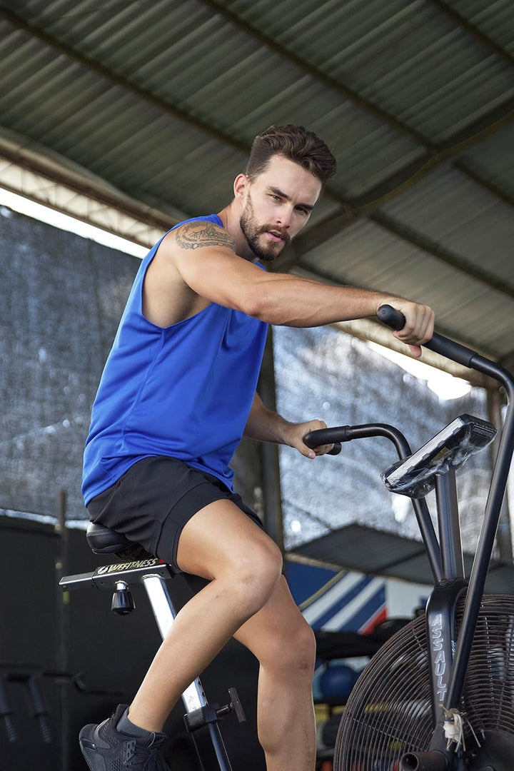 HUAKANG 3/5er Pack Tank Top Herren Ärmelloses Shirt Fitness Achselshirt Unterhemd Schnelltrocknendes