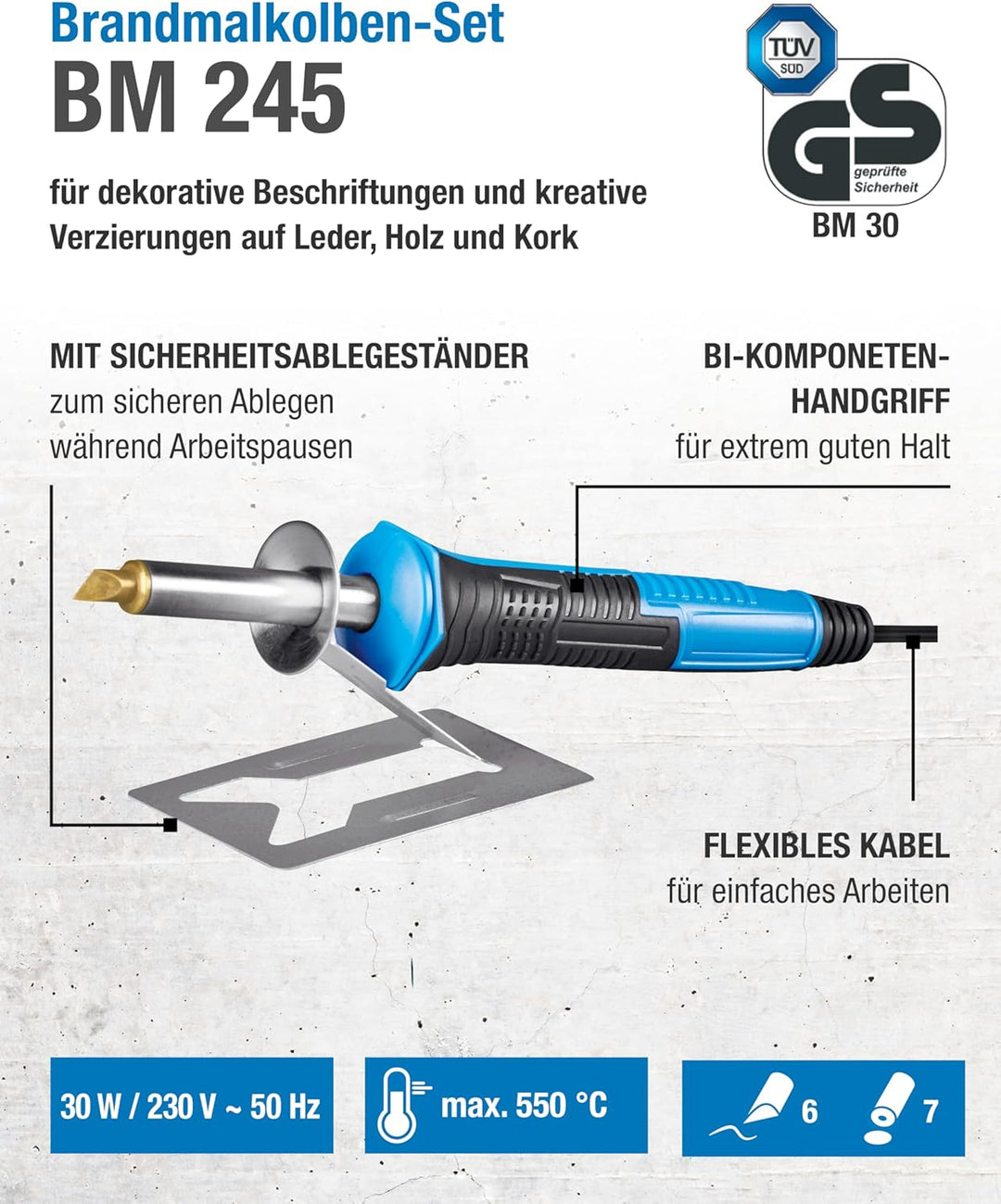 CFH Brandmalkolben Set BM 245, 52245