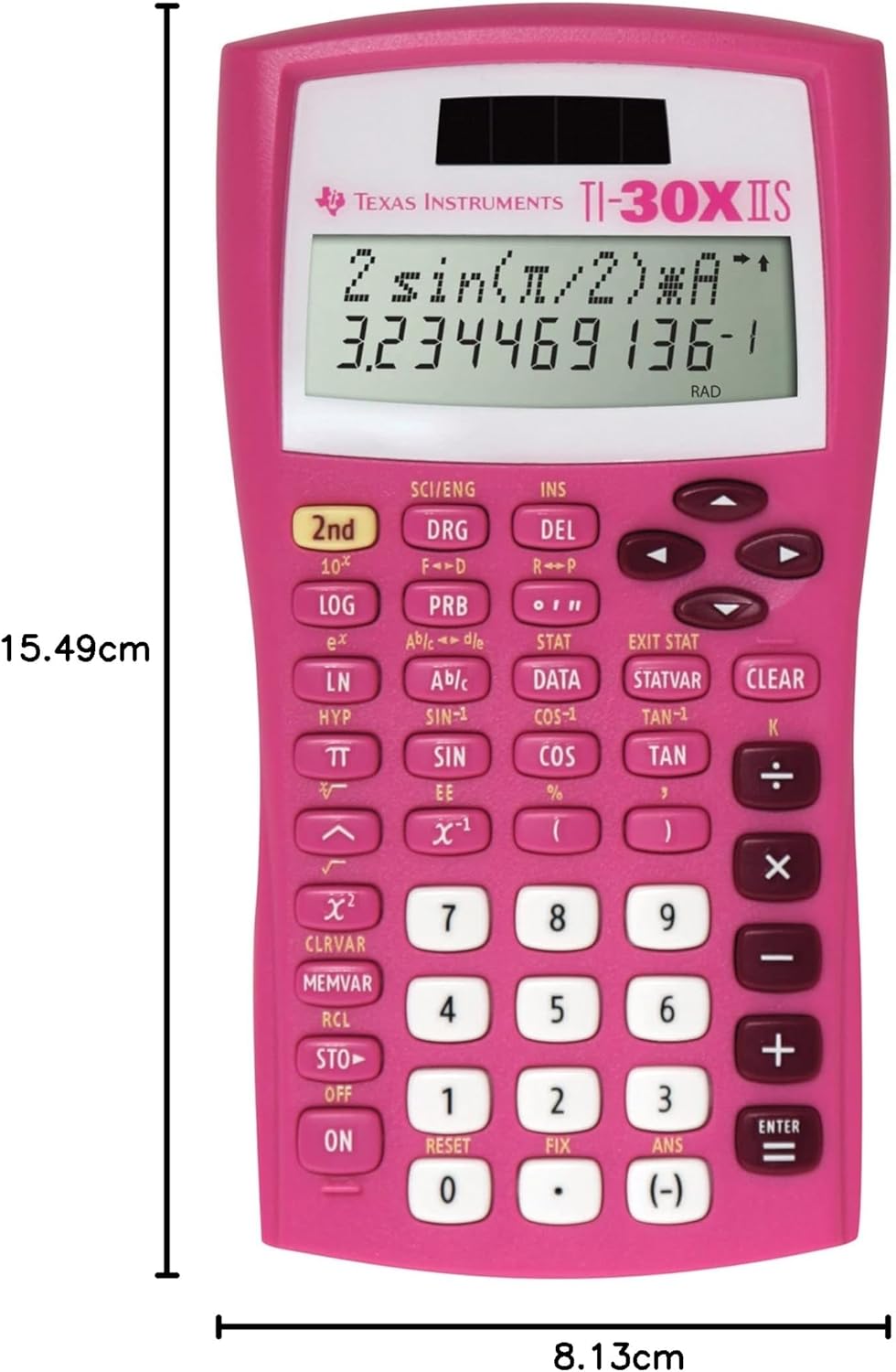 Texas Instruments TI-30X IIS 2-Line Scientific Calculator, Pink by Texas Instruments Pink Single Pac