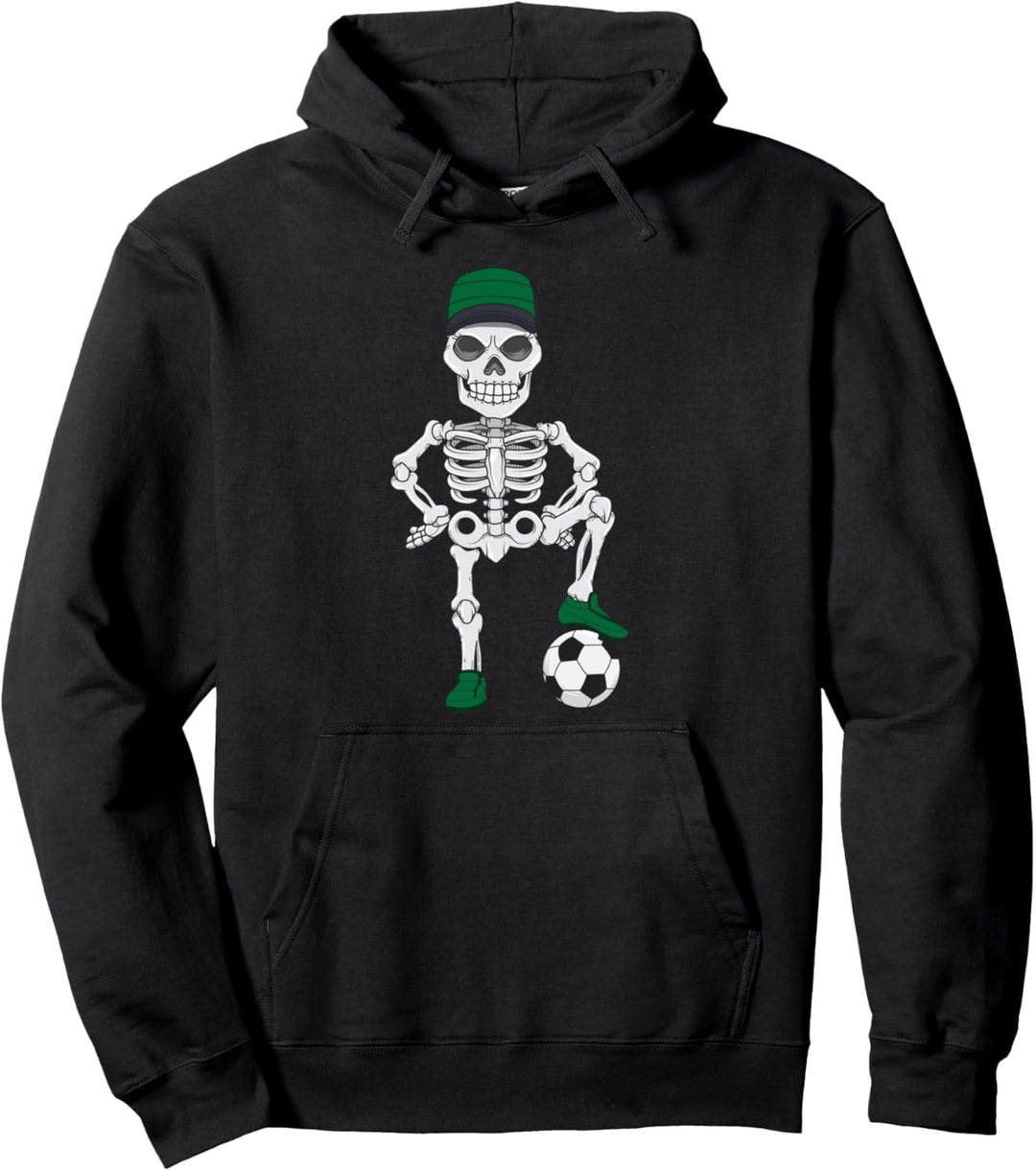 Fussball Skelett Fans Spieler Trainer Pullover Hoodie