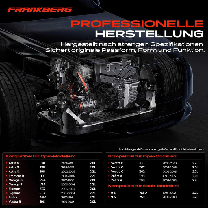 Frankberg Spannrolle Riemenspanner für Astra G Frontera B Omega B Signum Vectra B/C Zafira A 9-3 Die