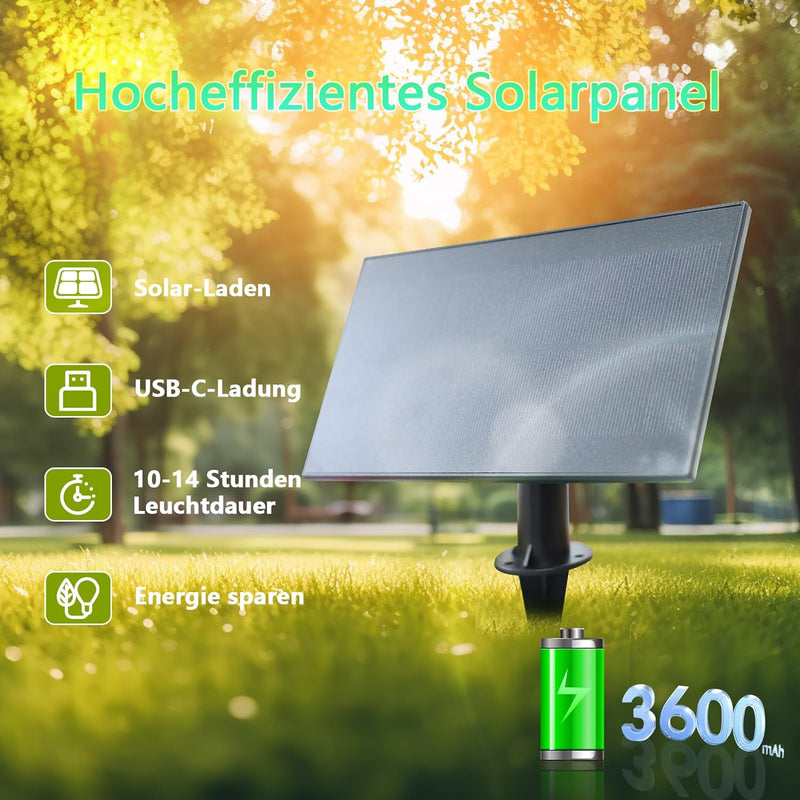 ZOTOYI Solar Lichterkette Aussen 15M, Solarlichterkette Aussen IP65 Wetterfest mit 24+2 LED Birnes,