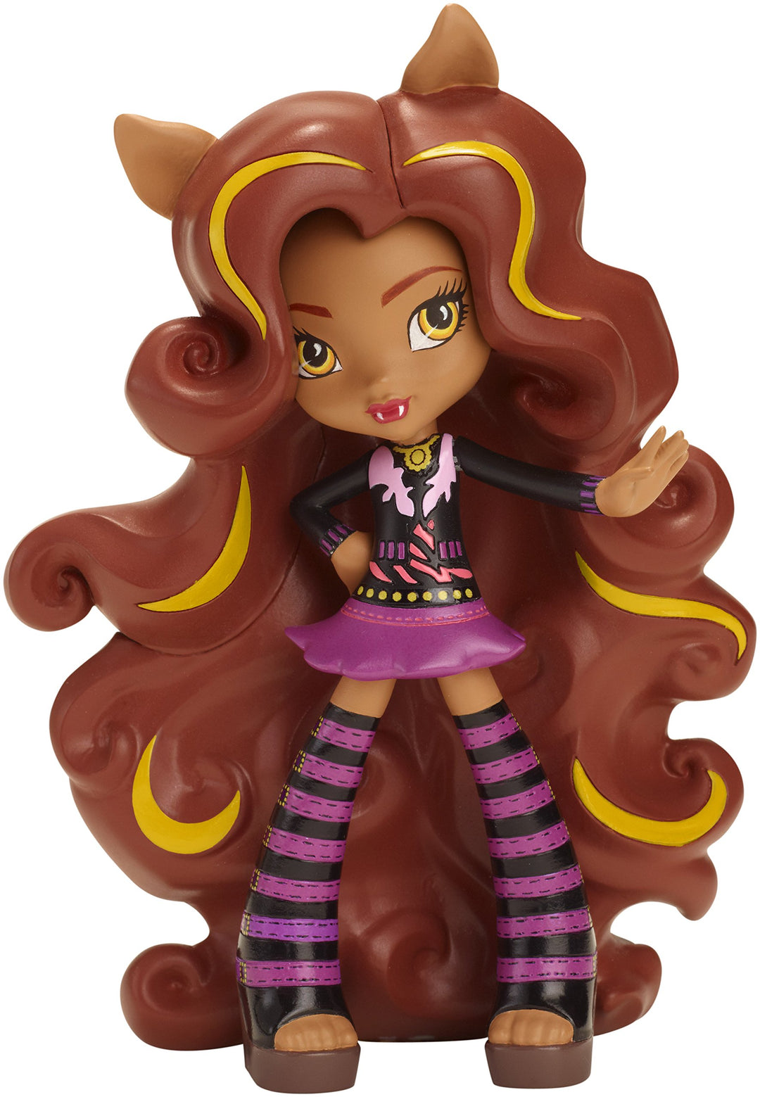 Mattel Monster High Mini Doll - Clawdeen Wolf Yelps Vinyl Doll (Cfc86)