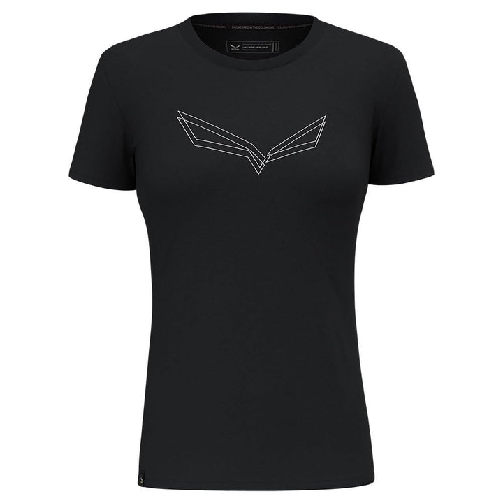 Salewa Damen Pure Eagle Frame Dry T-Shirt W Sportshirt L Black Out Melange, L Black Out Melange