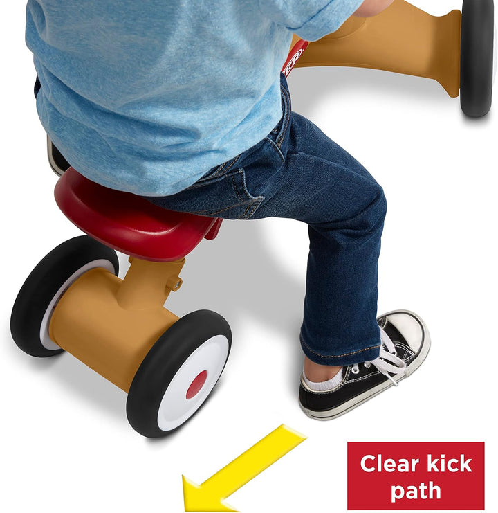 Radio Flyer Lil' Racers: Percy das Pony, Reitspielzeug für Kleinkinder von 1 bis 3 Jahren Braun, Bra