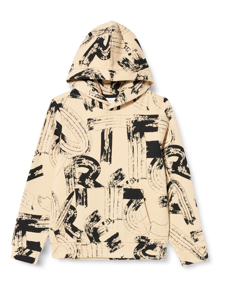 s.Oliver Jungen Sweatshirt mit Kapuze und Allover Print, L