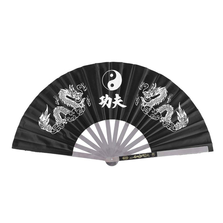 VGEBY1 Tai Chi Fan, Fitness Faltfächer Kung Fu Arts Tanzzubehör Schwarz, Schwarz