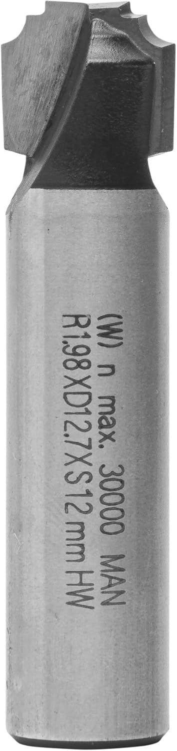 ENT 13183 Nutenprofilfräser HW, Schaft (S) 12 mm, Durchmesser (D) 12,7 mm, NL 9,5 mm, R 2 mm, SL 40