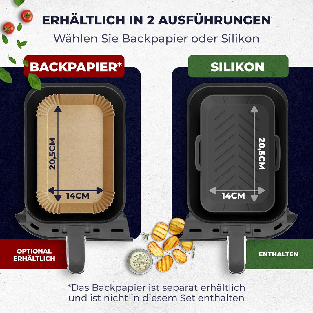 Heissluftfritteuse Zubehör – Ninja Heissluftfritteuse Zubehör – Geeignet für Ninja Foodi Max Dual Zo