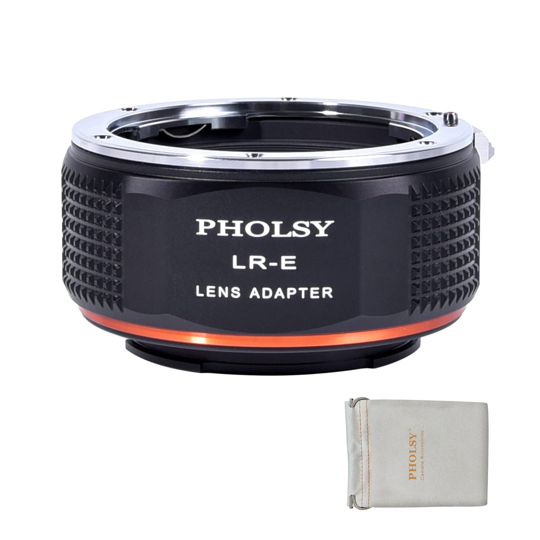 PHOLSY Objektivadapter Kompatibel mit Leica R Objektiv auf Sony E Kameragehäuse Adapter für Sony Alp