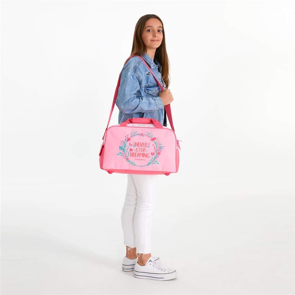 Movom Never Stop Reisetasche Rosa 45x26x20 cms Polyester, Reisetasche