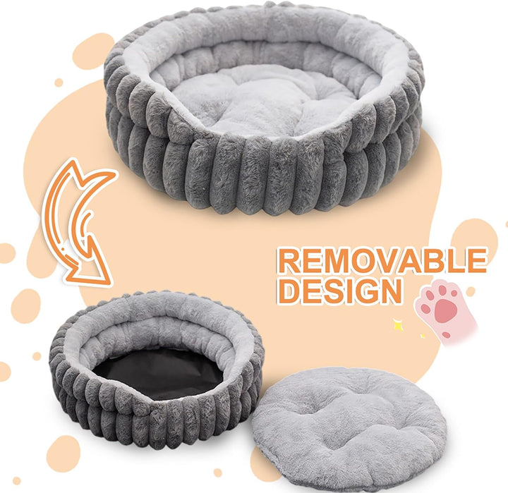 LUPATDY Hundebett, Katzenbetten für Katzen, Weiche Polsterung, Hundebett für kleine und mittelgrosse