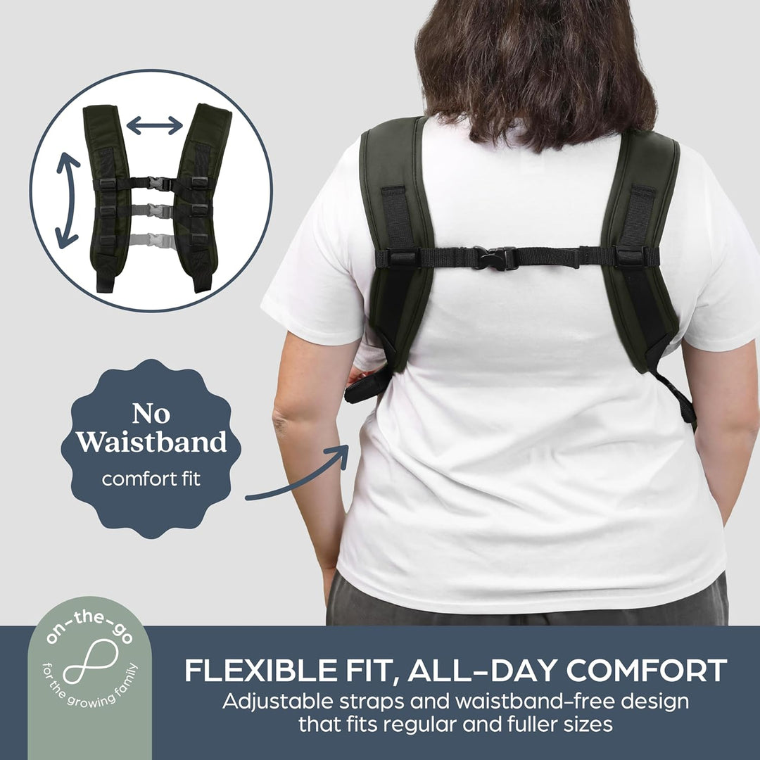 Dreambaby Traveller Hüftfreundliche 3-in-1-Babytrage mit breiter Basis, vorne nach innen, vorne nach