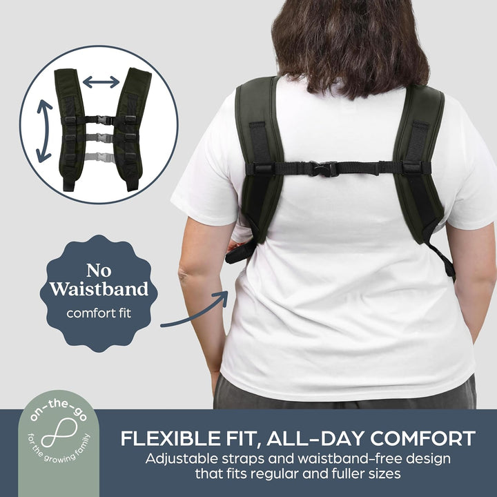 Dreambaby Traveller Hüftfreundliche 3-in-1-Babytrage mit breiter Basis, vorne nach innen, vorne nach