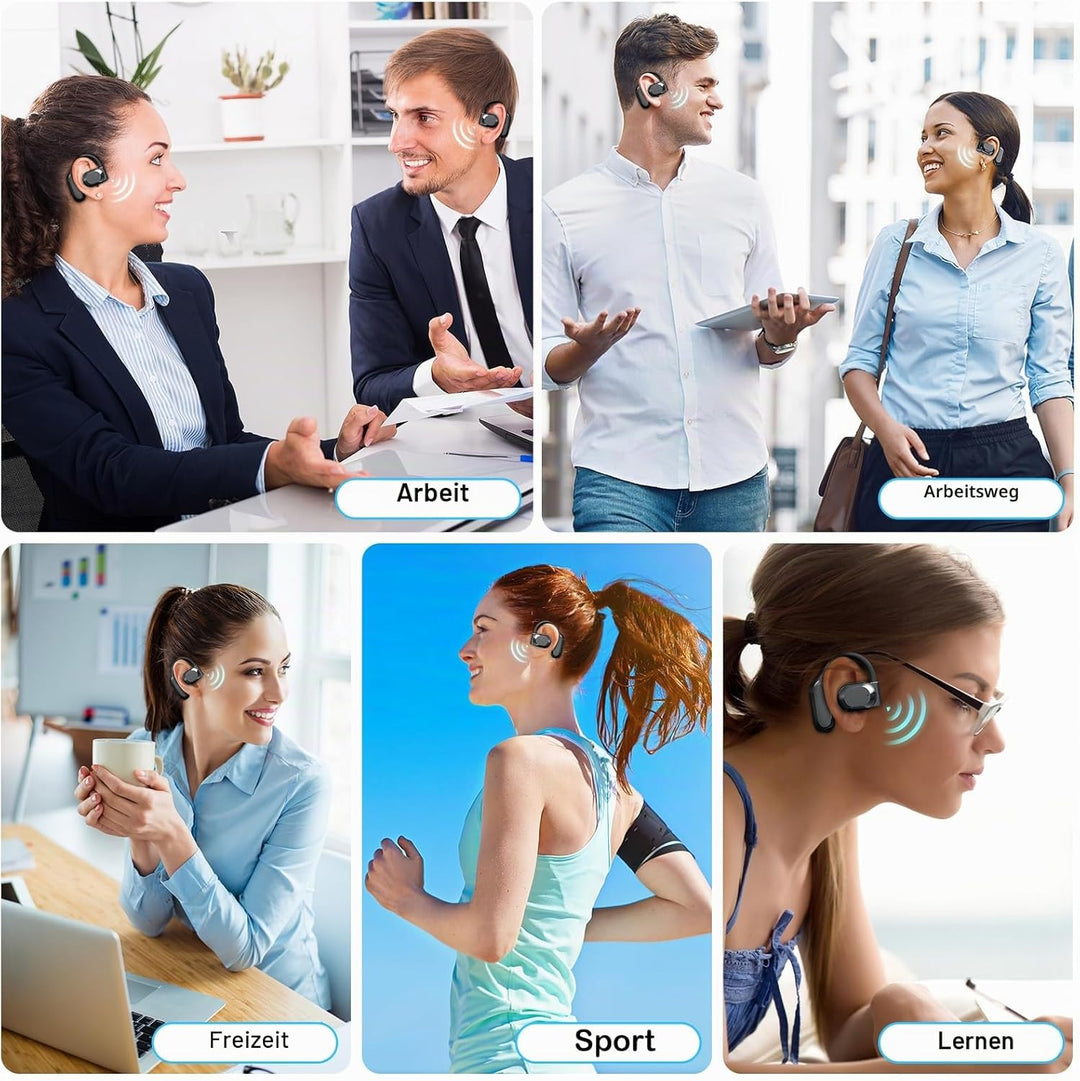 Bluetooth-Kopfhörer mit KI-Übersetzer, sofortige Konversation, kein WiFi, über 140 Sprachen, kompati