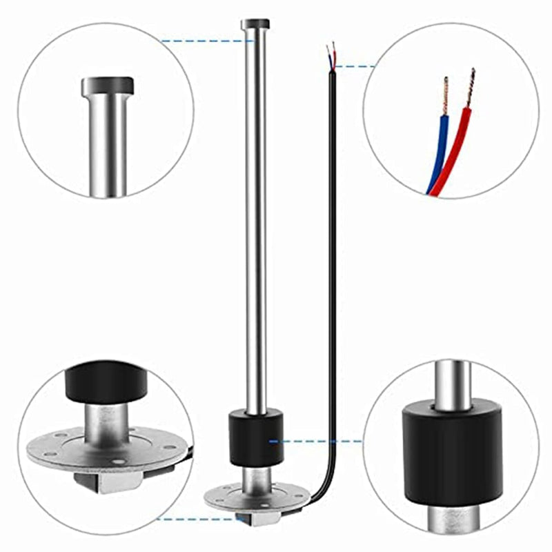 Geloo Füllstandssensor, Edelstahl-Kraftstoffsendeeinheit Wasserstandsanzeige-Sensor Autokraftstoffwa