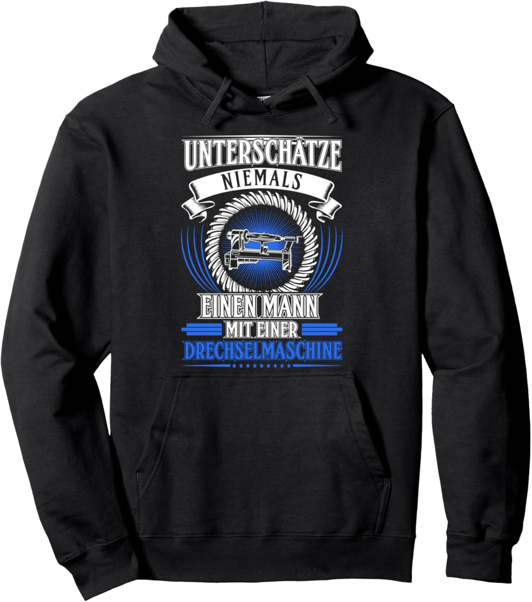 Drechsler Mann Holz Drechseln Drechselmaschine Pullover Hoodie
