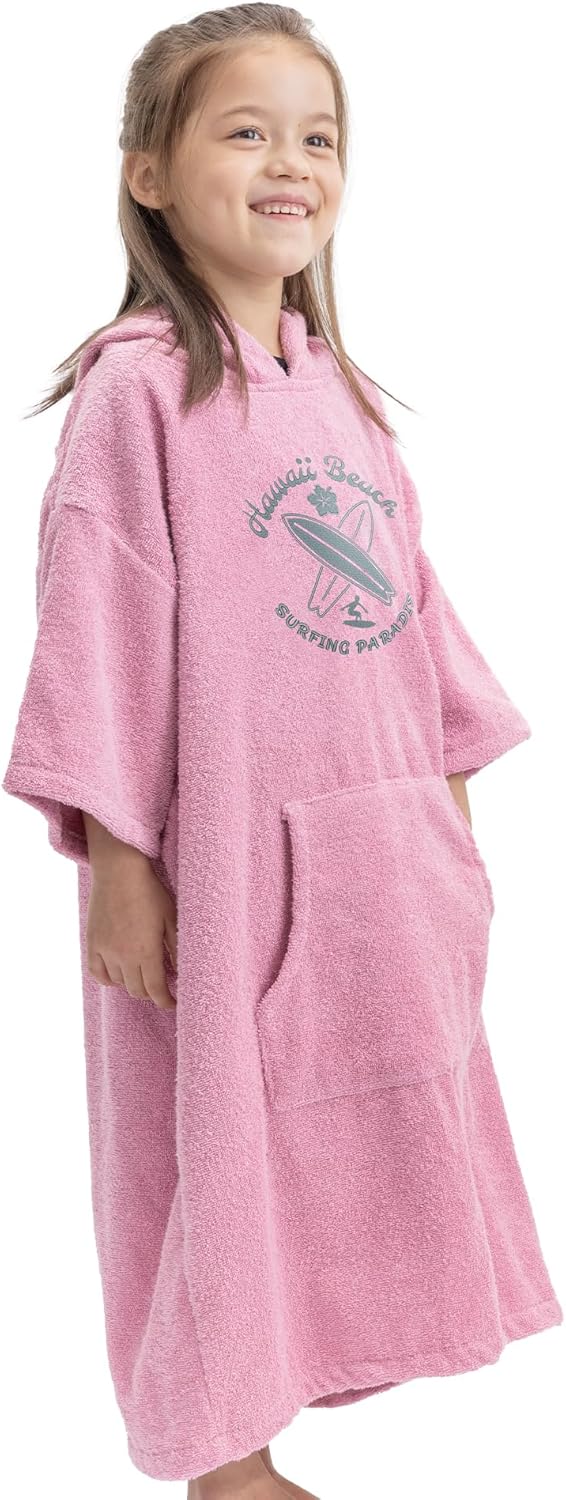 HOMELEVEL Badeponcho für Kinder und Teenager - Poncho Handtuch für Strand Schwimmbad - Surfponcho mi