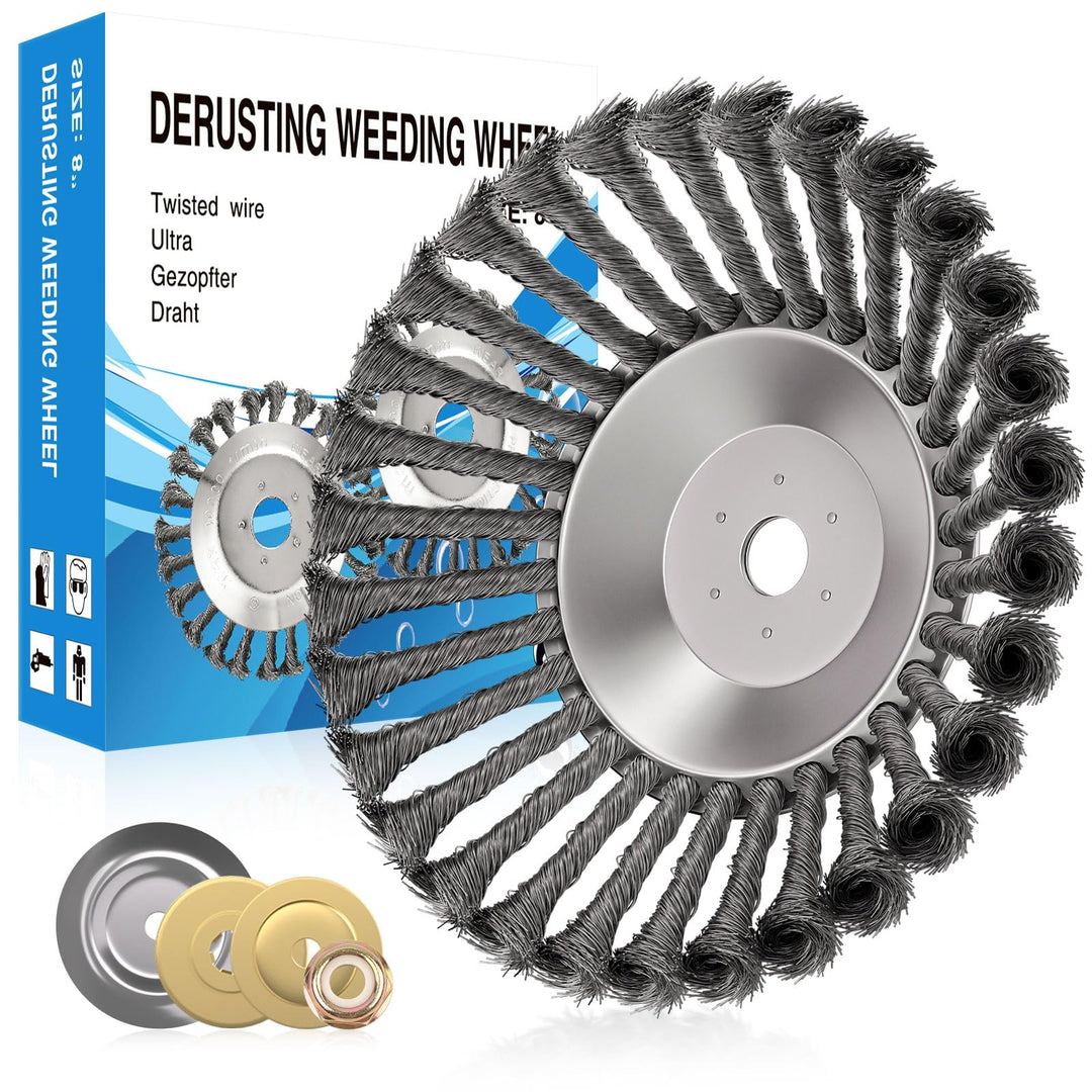 Profi Unkrautbürste für Freischneider, 25,4 mm wildkrautbürste, Drahtbürste Für Freischneider Unkrau