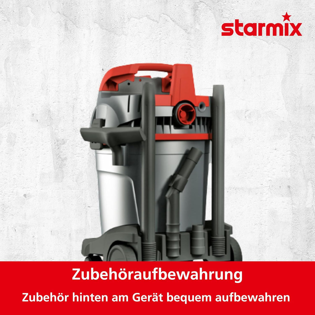 starmix uClean ADL-1432 EHP – Industriesauger Staubklasse L, Gerätesteckdose, M-Filter, Drehzahlrege