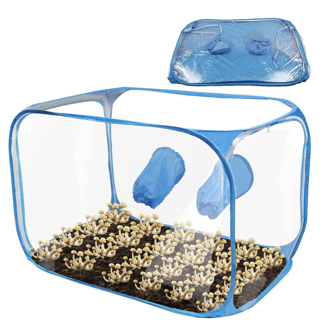 91X59X58 cm Pilz-Zuchtbox, Mushroom Still Air Box, Pilz-Still-Luftbox, Faltbare Wachstumsbehälter Pi