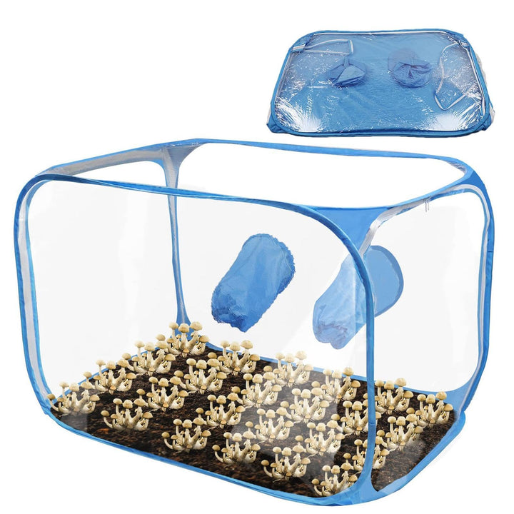 91X59X58 cm Pilz-Zuchtbox, Mushroom Still Air Box, Pilz-Still-Luftbox, Faltbare Wachstumsbehälter Pi