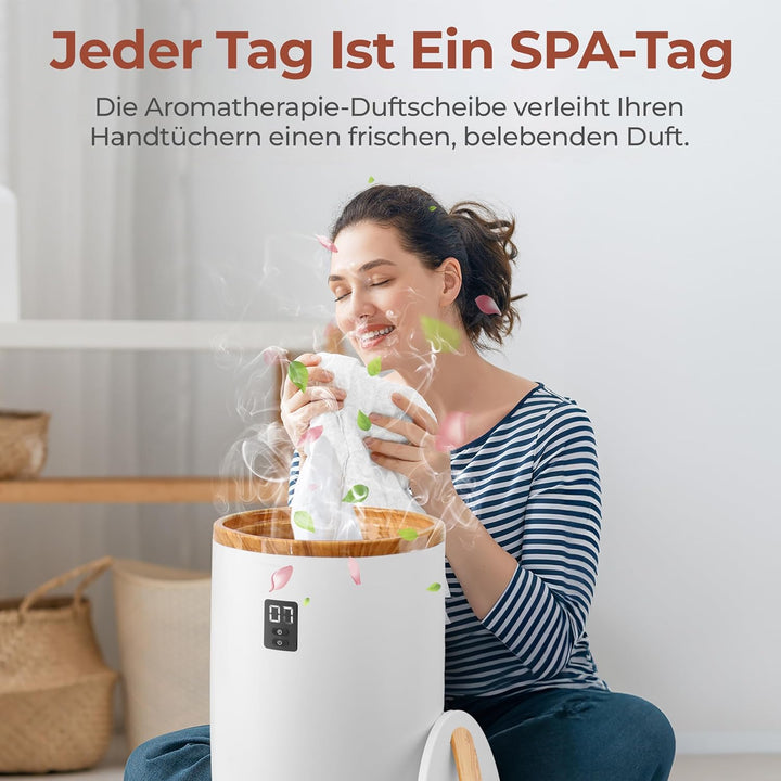 SereneLife Handtuchtrockner Elektrisch mit Timer, Handtuchwärmer Eimer Towel Warmer for 2 Towels, En