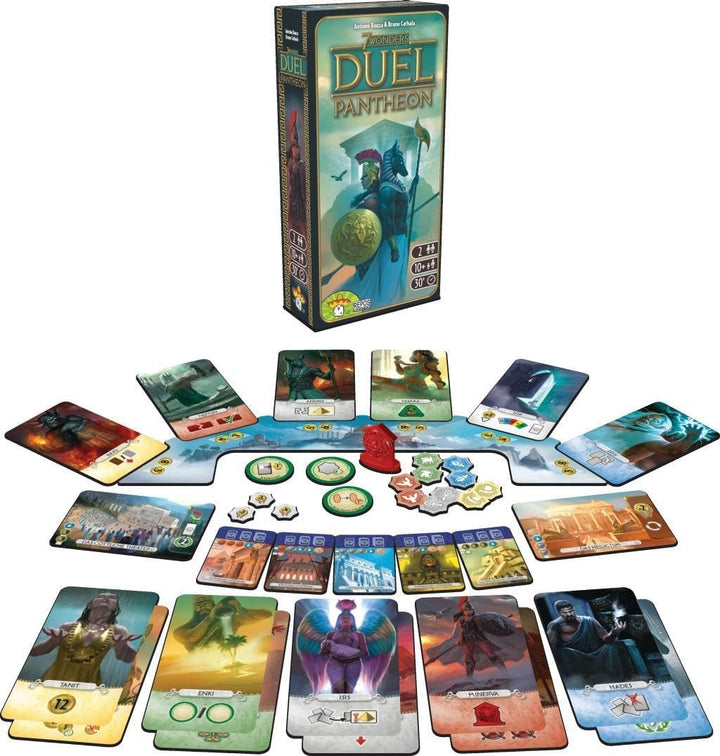 Asmodee | Repos Production | 7 Wonders Duel – Pantheon | Erweiterung | Kennerspiel | Strategiespiel