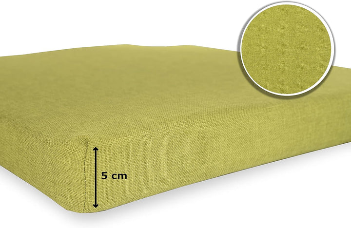 sunnypillow 4er Set Stuhlkissen mit Klettverschluss Polsterauflage Auflage für Stühle - Indoor/Outdo