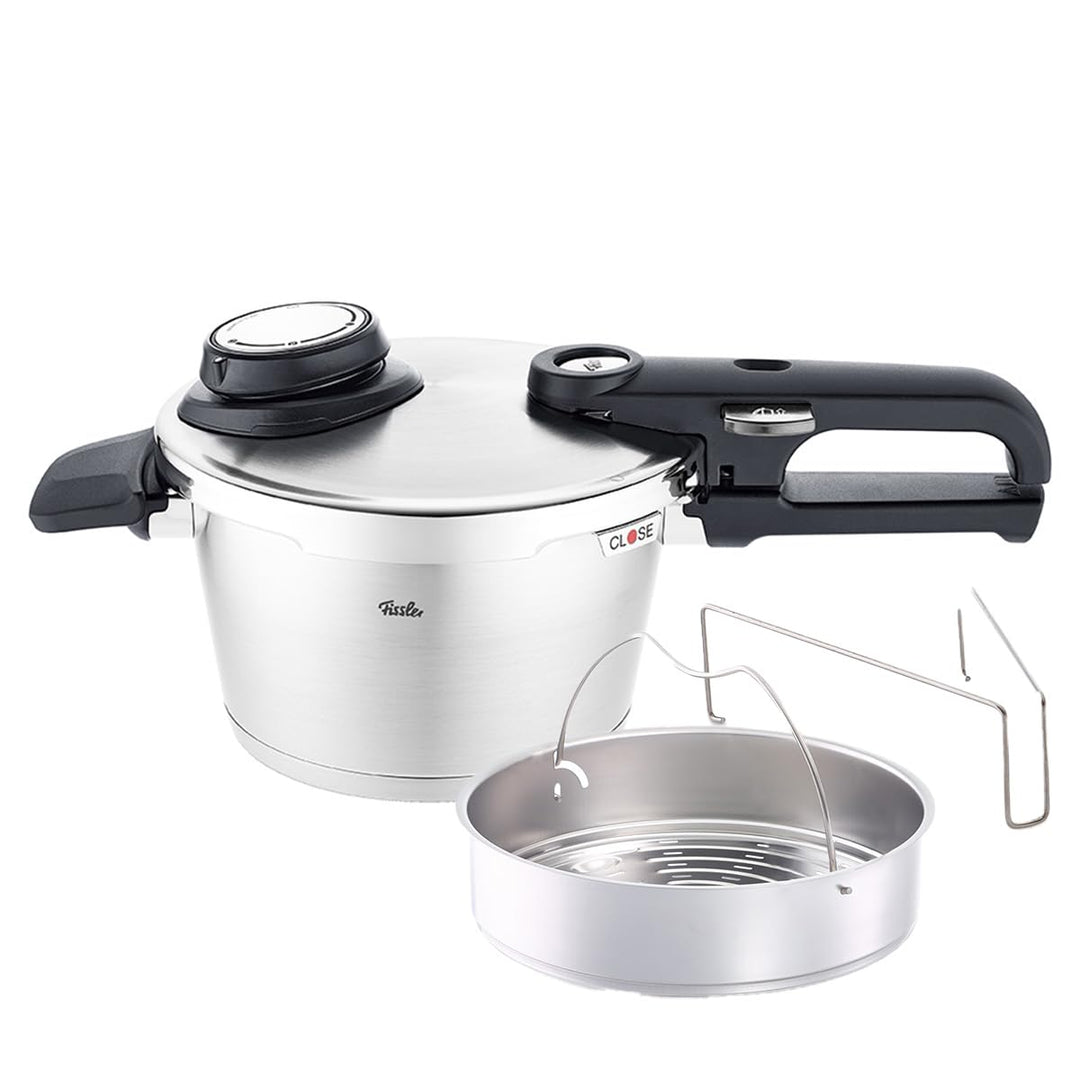 Fissler Vitavit Premium / Schnellkochtopf (2,5 L, Ø 18 cm) Edelstahl-Dampfkochtopf,4-Garstufen, inkl