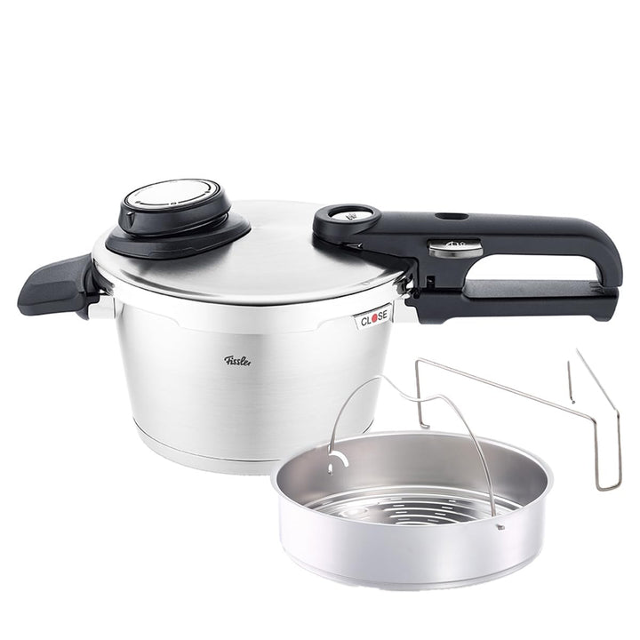 Fissler Vitavit Premium / Schnellkochtopf (2,5 L, Ø 18 cm) Edelstahl-Dampfkochtopf,4-Garstufen, inkl