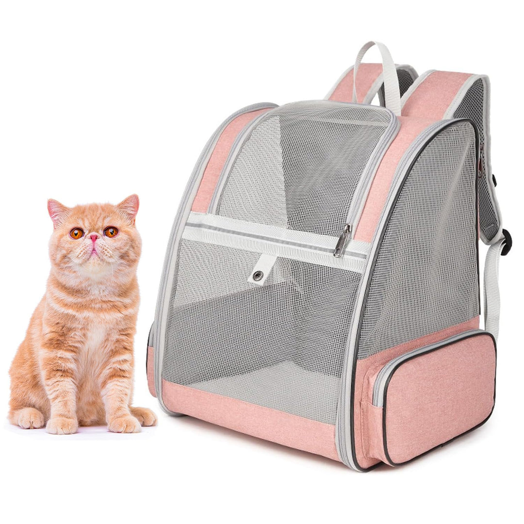 Haustier-Rucksack für Hunde, Katzen, Welpen, Vollständig Belüftetes Netzgewebe, von Fluggesellschaft