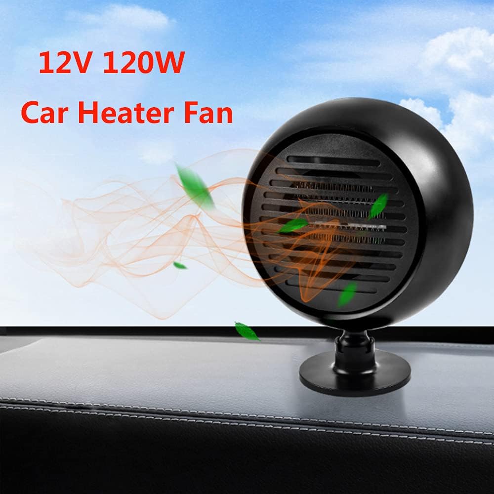 Baceyong Fenster-Entfroster Windschutzscheiben-Entfroster Elektrischer Kühler-Heizlüfter 360 ° drehb
