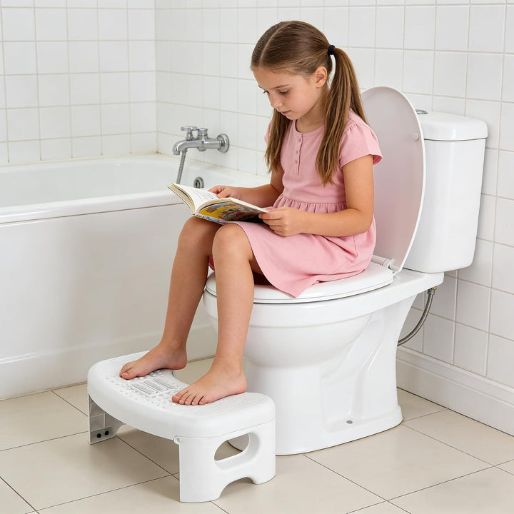 Toilettenhocker Klappbar, Toilettenhilfe Tritthocker, Physiologischer Hocker Badezimmer für Erwachse