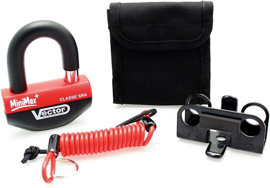 Vector– Diebstahlsicherung für Motorrad, blockiert die Bremsscheibe, Minimax + Ø16 mm / 47x 40 mm- A