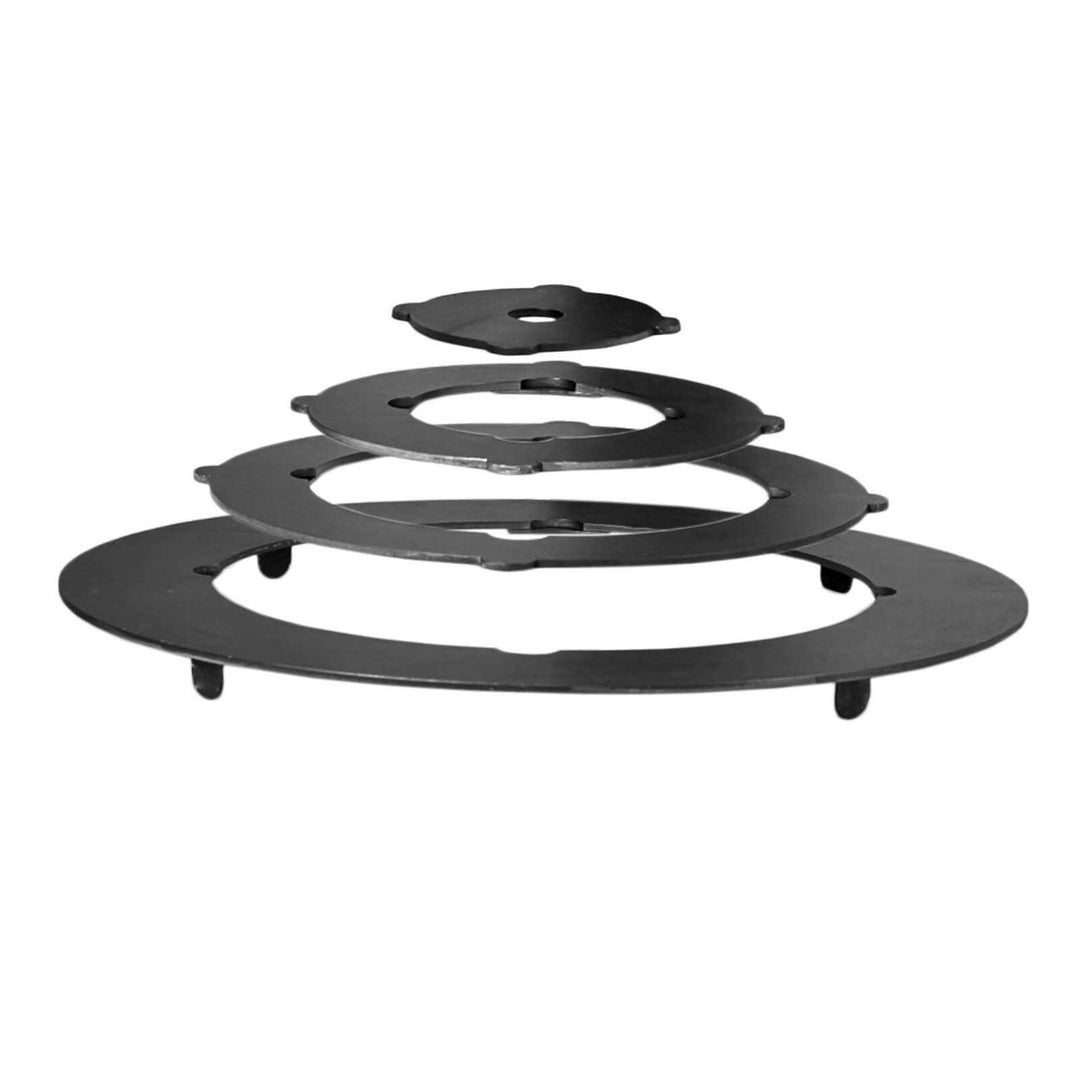 4BIG.fun Adapter - Ringe für Eintopfofen 34,5-38 cm Utschak Herdplatte für Feuerkessel Anpassungspla