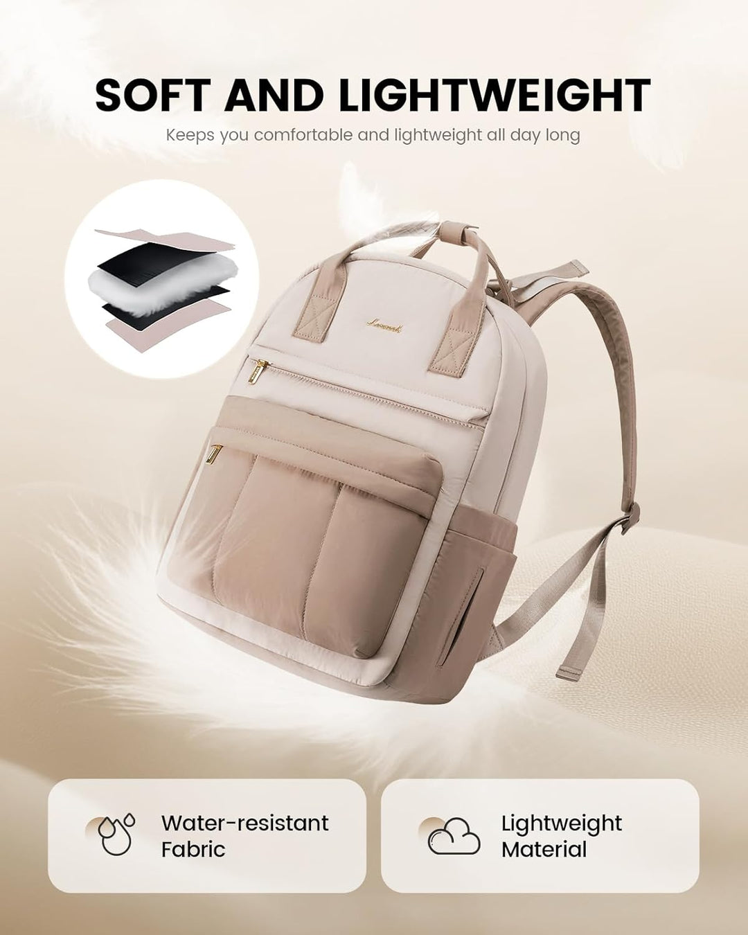 LOVEVOOK Wickelrucksack Gross Baby Wickeltasche Rucksack mit Wickelauflage Diaper Bag mit Kinderwage