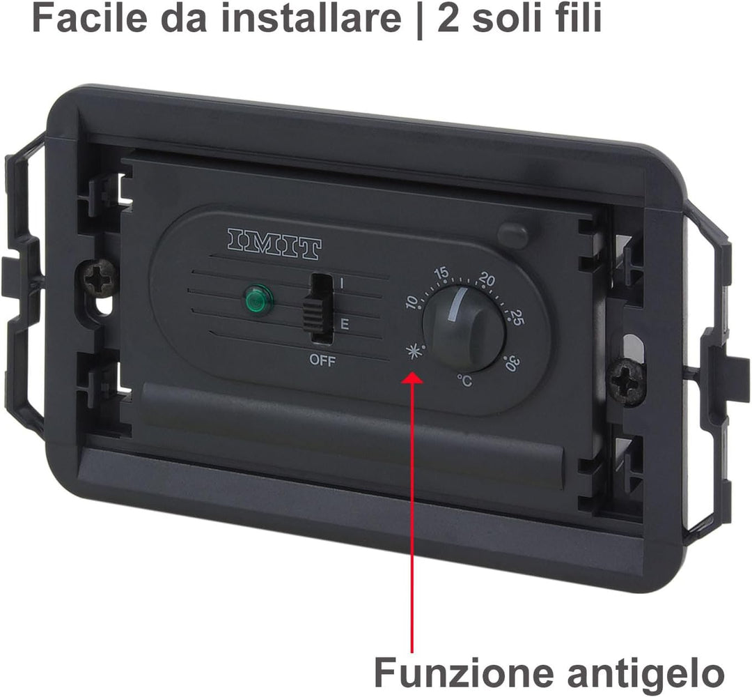 POLY POOL | PP1462.1 Elektronischer Raumthermostat zur Unterputzmontage, kompatibel mit vielen komme