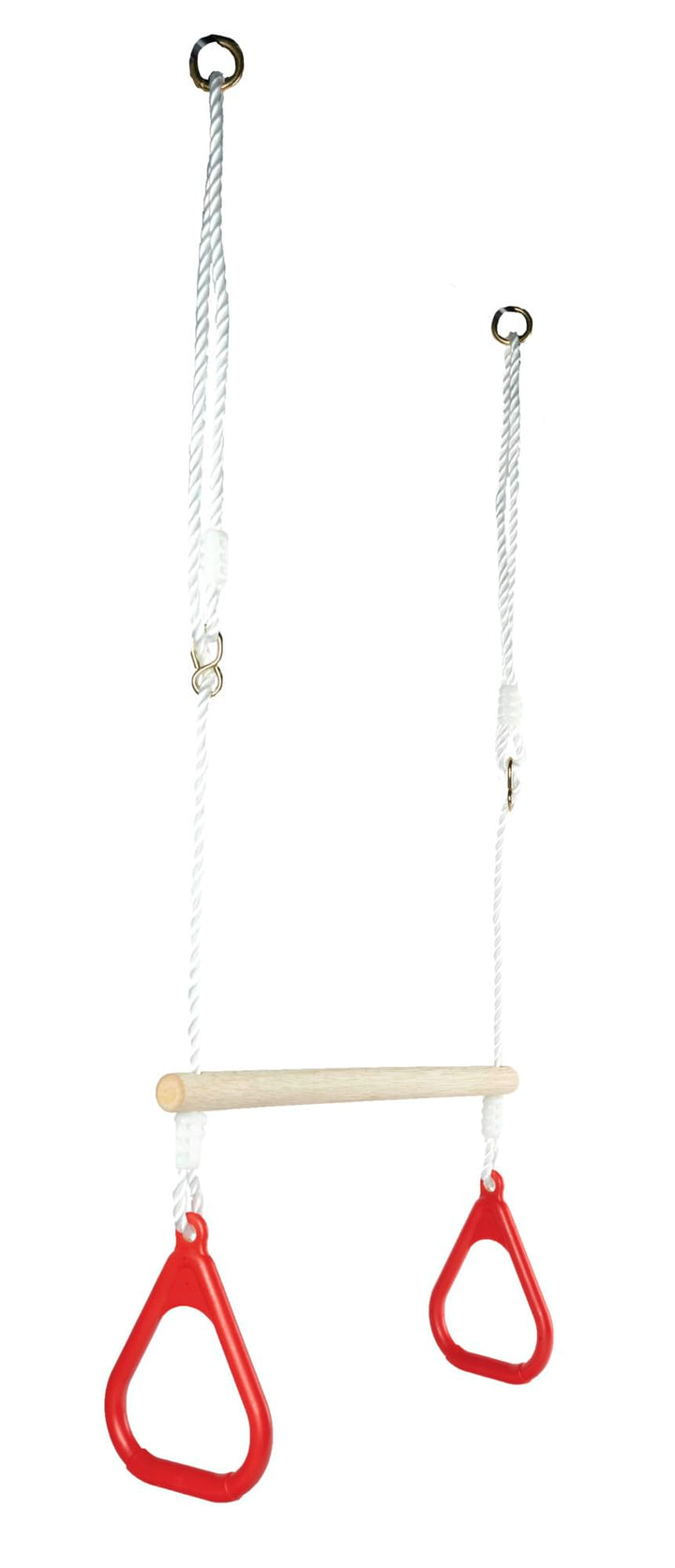 Eichhorn - Outdoor 2 in 1 Turnset, Schaukel und Trapez in einem, Höhenverstellbar ca. 110-160 cm, bi
